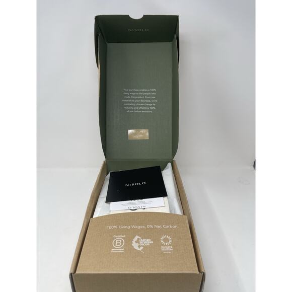 NISOLO Bria Go-To Court Sneaker Women's Size 9 Bone Leather Casual Preppy - Picture 10 of 10